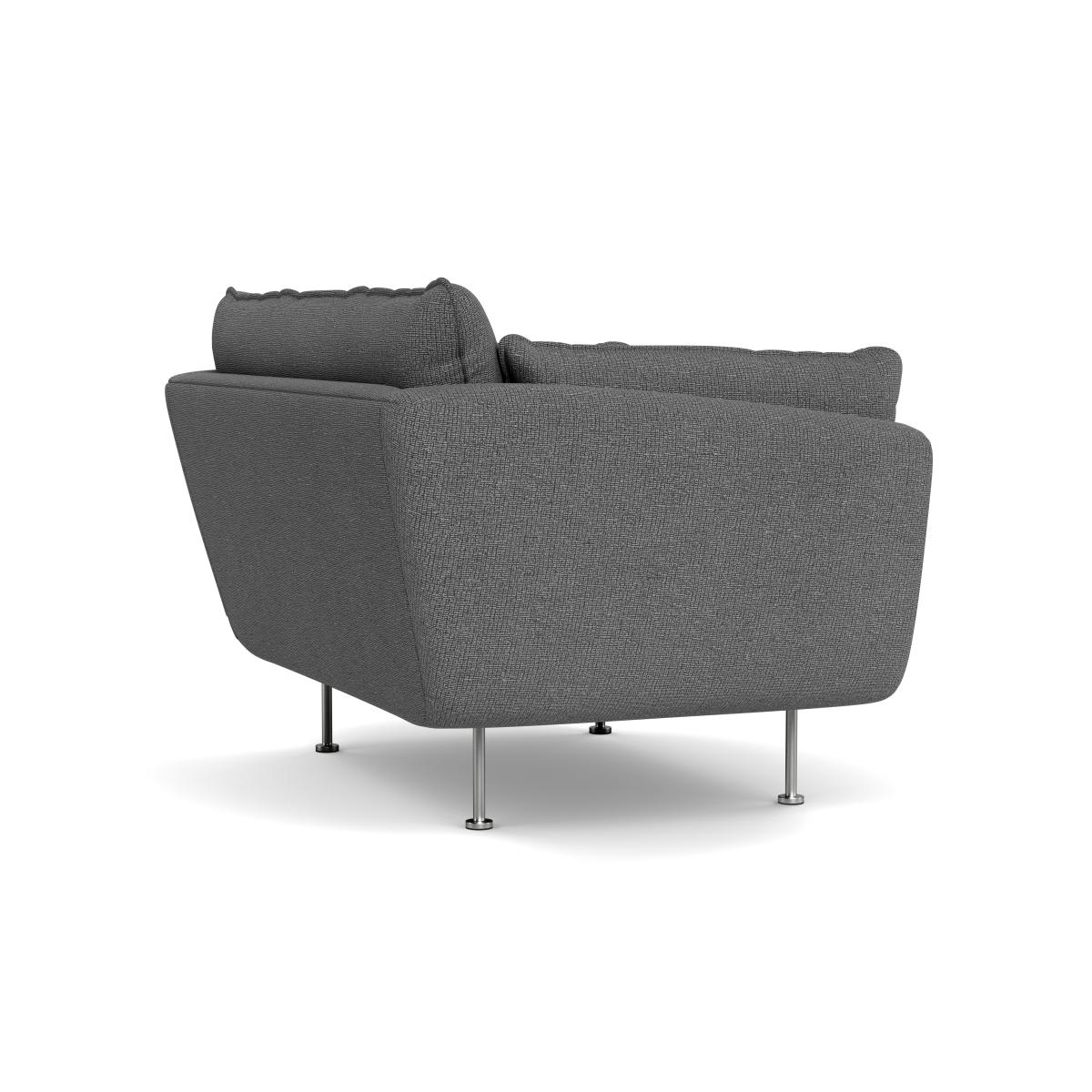 Heal's Allora Loveseat Tejo Recycled Noir Black Feet – image 5