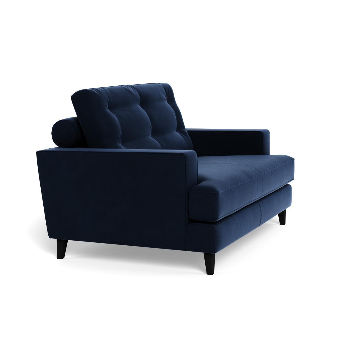 Heal's Mistral Loveseat Smart Velvet Dusk Black Feet - Heal's UK Furniture – image 2