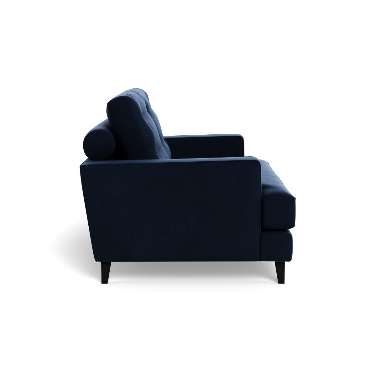 Heal's Mistral Loveseat Smart Velvet Dusk Black Feet - Heal's UK Furniture – image 3
