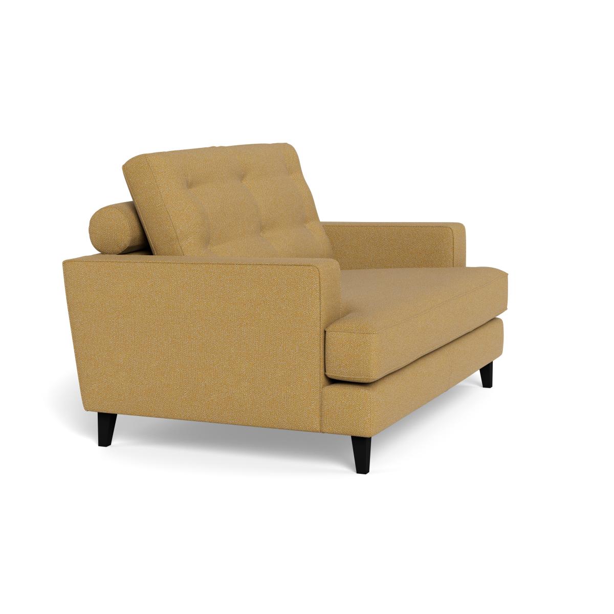 Heal's Mistral Loveseat Boucle Tweed Citrine Black Beech Feet – image 2