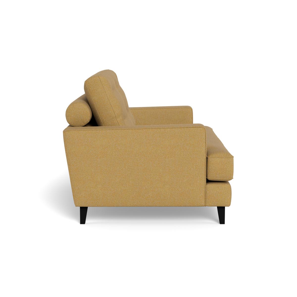 Heal's Mistral Loveseat Boucle Tweed Citrine Black Beech Feet – image 3