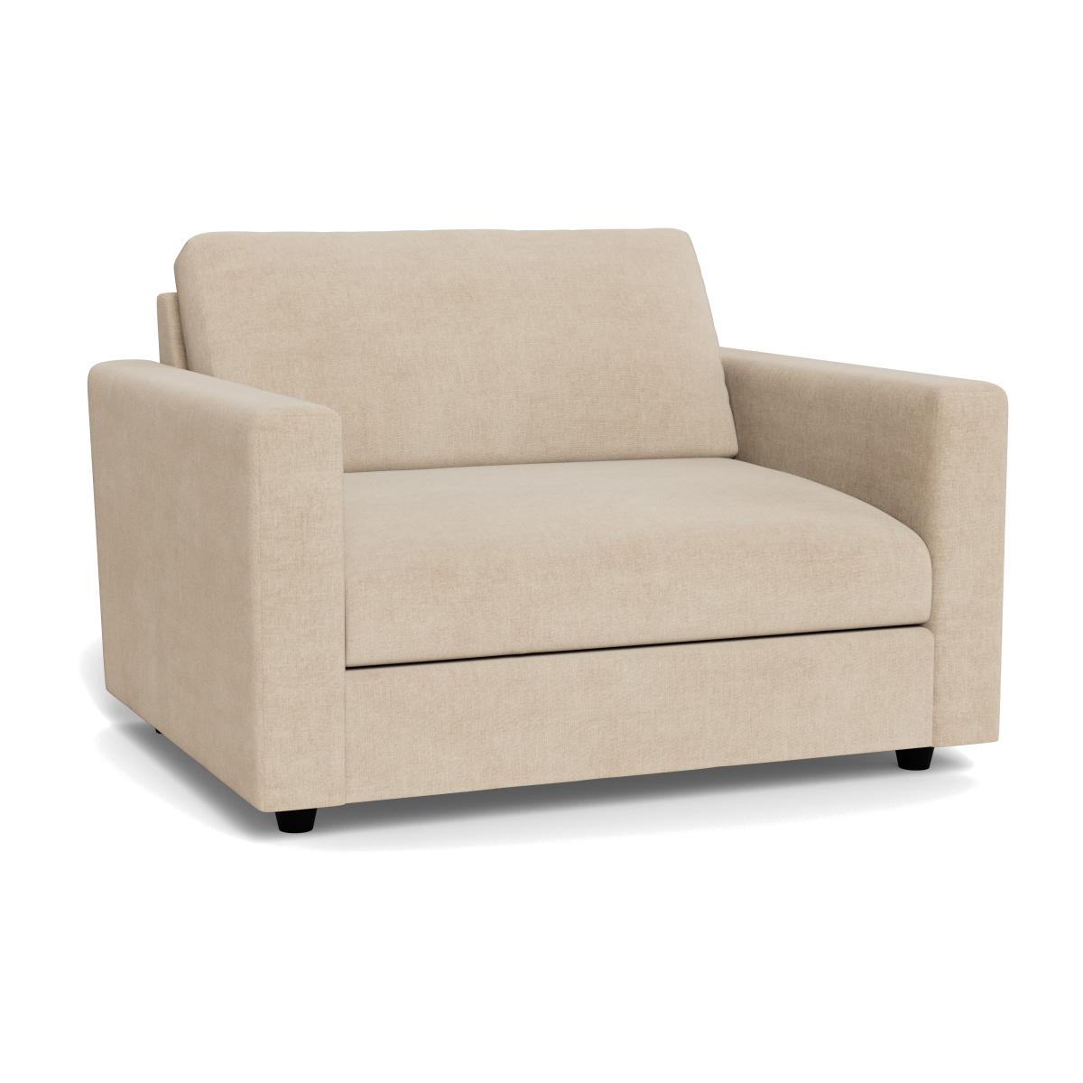 Heal's Nimbus II Loveseat Brushed Cotton Oat Black Feet – image 1