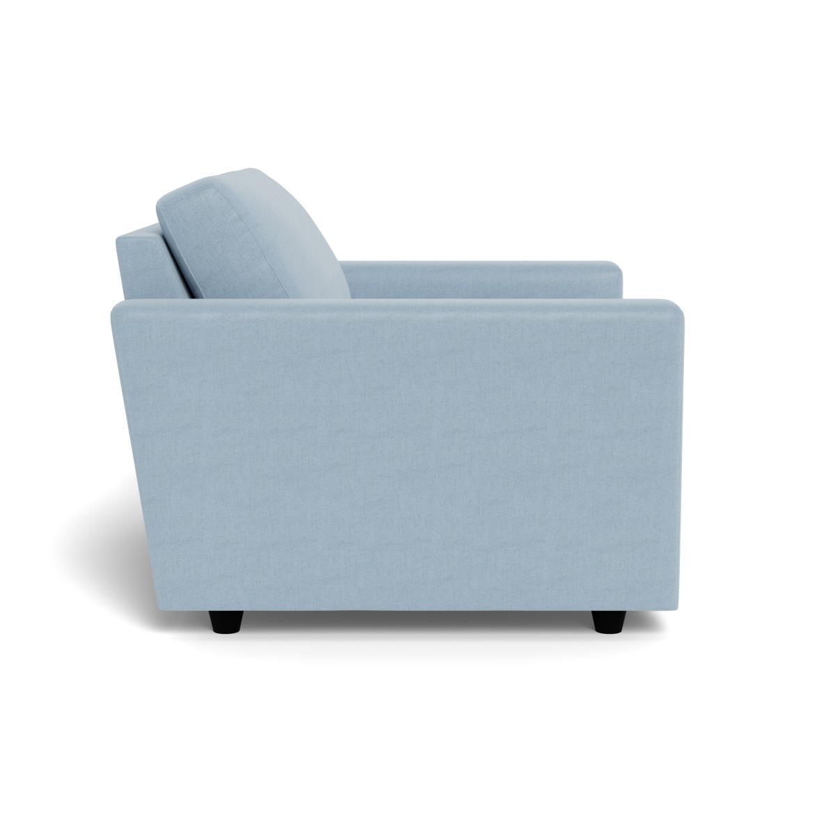 Heal's Nimbus Loveseat Capelo LinenCotton Sea Shanty Black Feet - Heal's UK Furniture – image 3