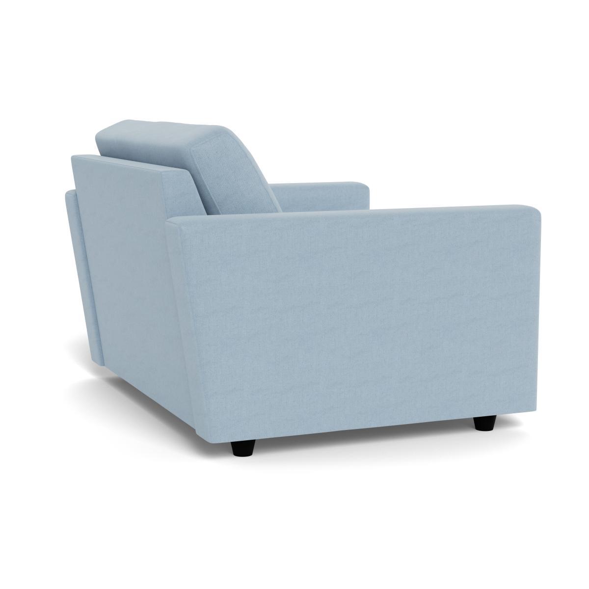 Heal's Nimbus Loveseat Capelo LinenCotton Sea Shanty Black Feet - Heal's UK Furniture – image 4