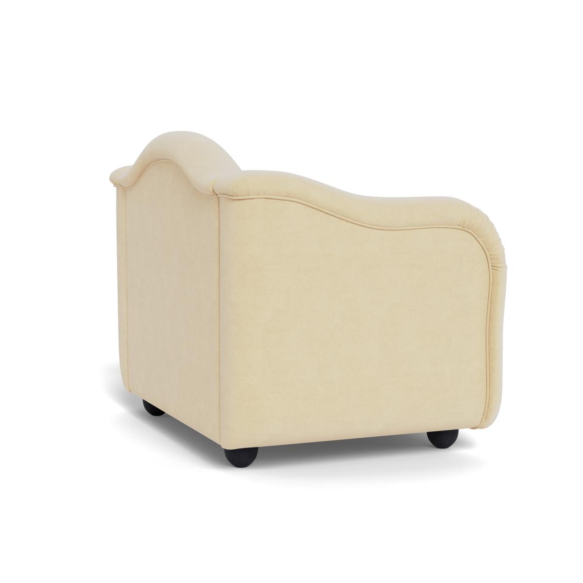 Heal's Tetbury Loveseat Smart Luxe Velvet Biscuit Natural Beech Feet – image 5