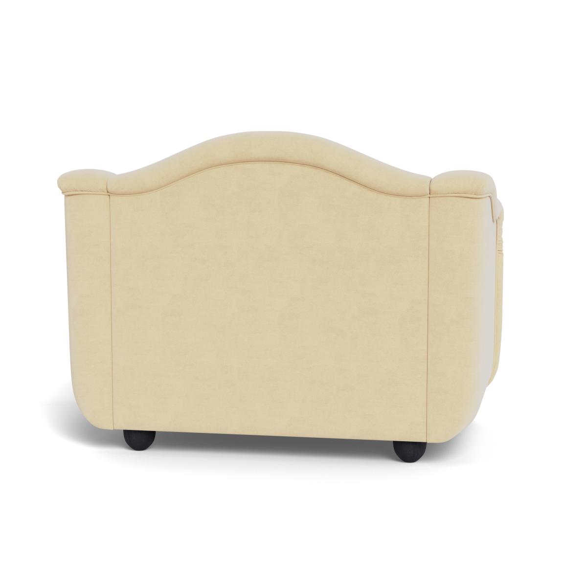 Heal's Tetbury Loveseat Smart Luxe Velvet Biscuit Natural Beech Feet – image 6