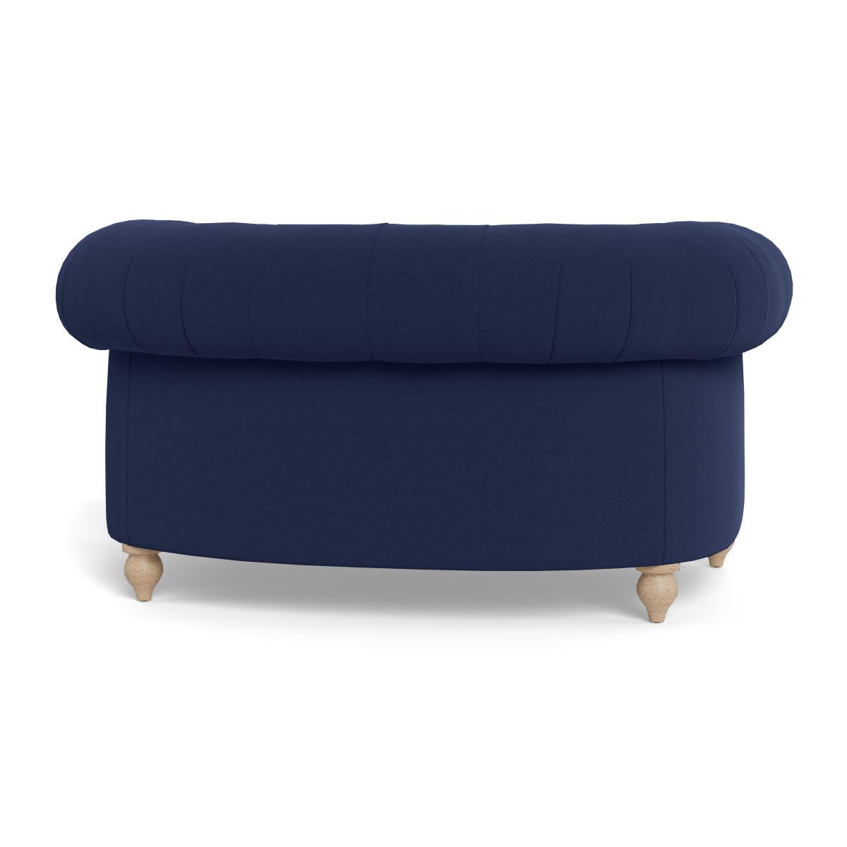 Heal's Fitzrovia Loveseat Melton Wool New Navy Black Feet - Heal's UK Furniture – image 5