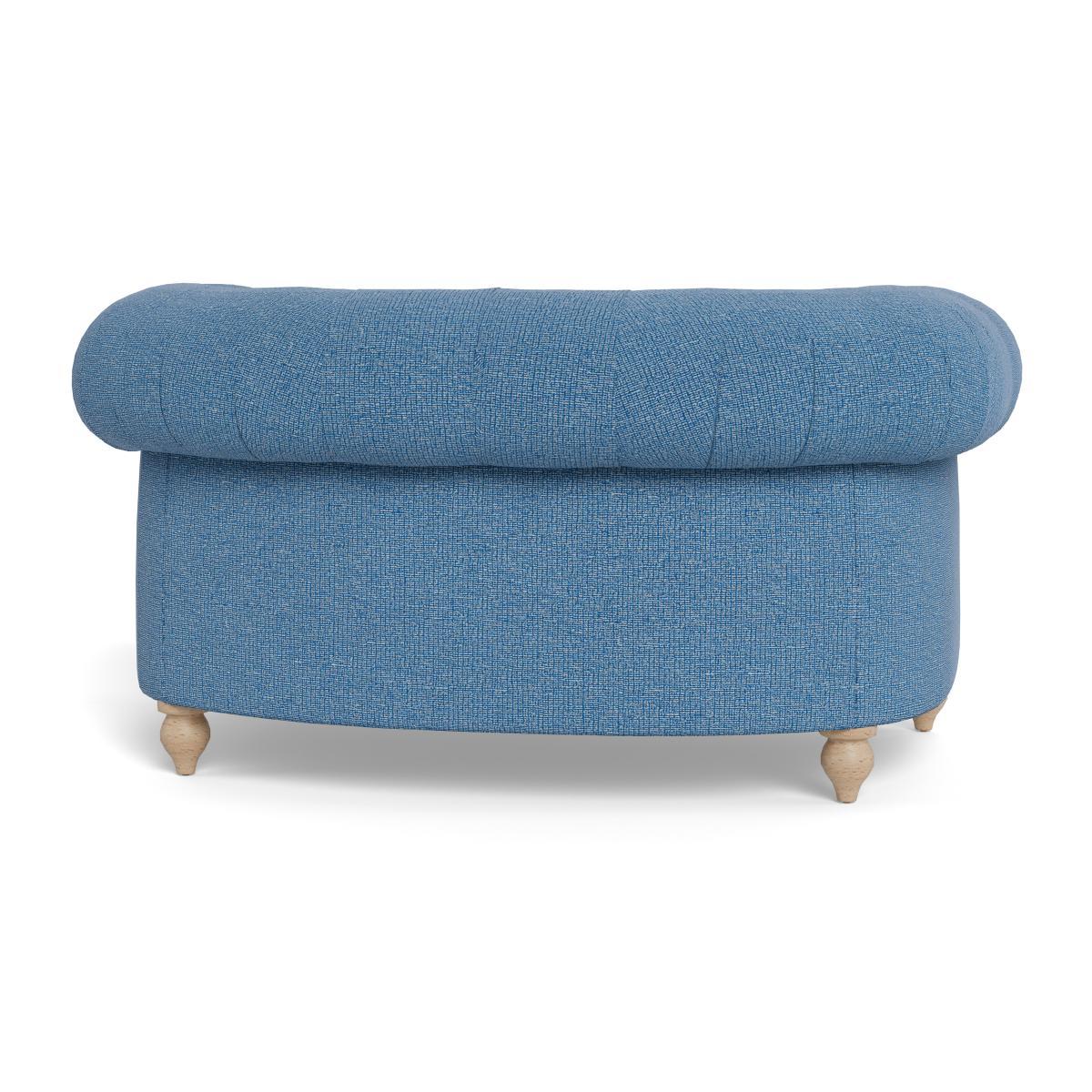 Heal's Fitzrovia Loveseat Tejo Recycled Cobalt Stained Oak Feet - Heal's UK Furniture – image 5