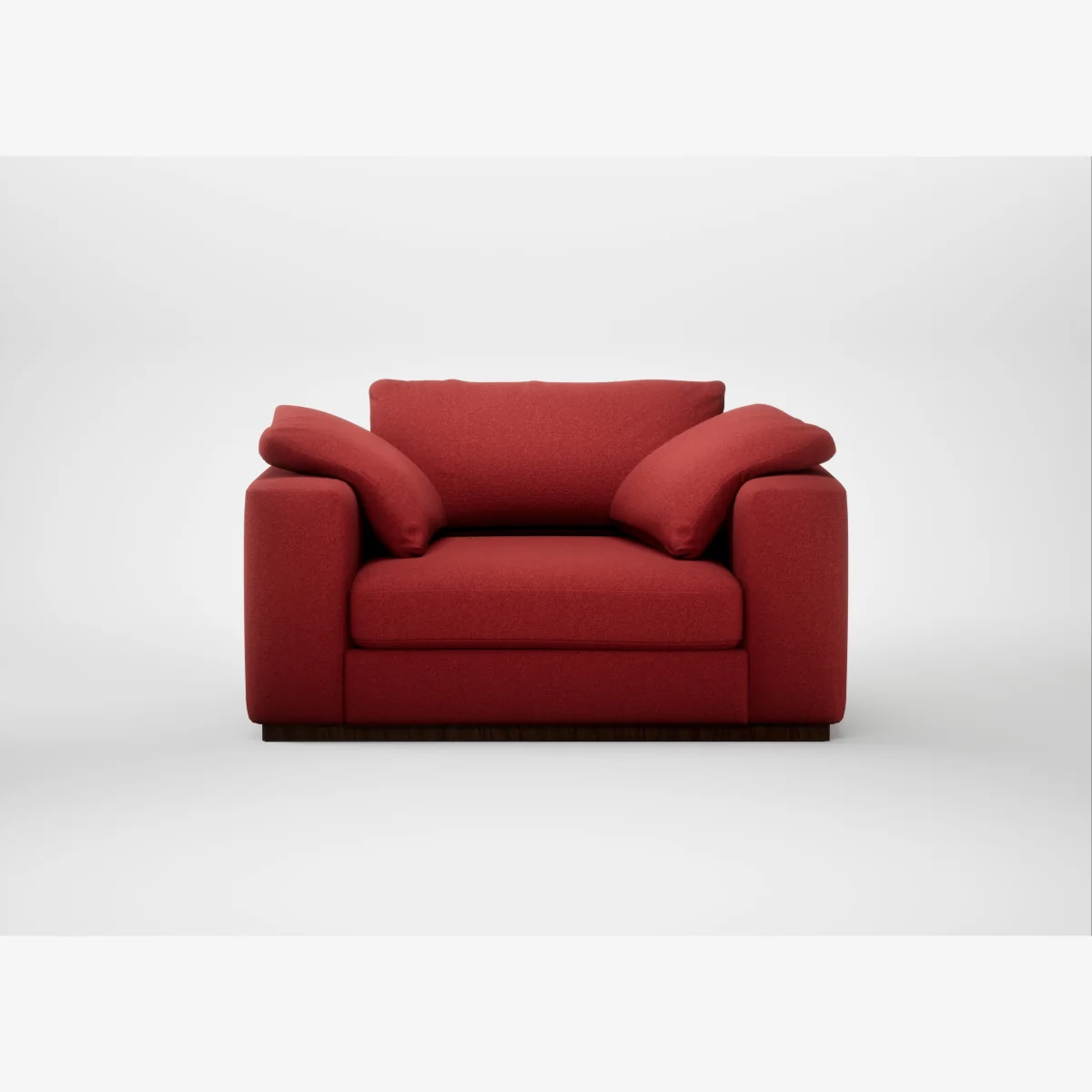 Heal's Trento Loveseat Melton Wool Red Oxide – image 1