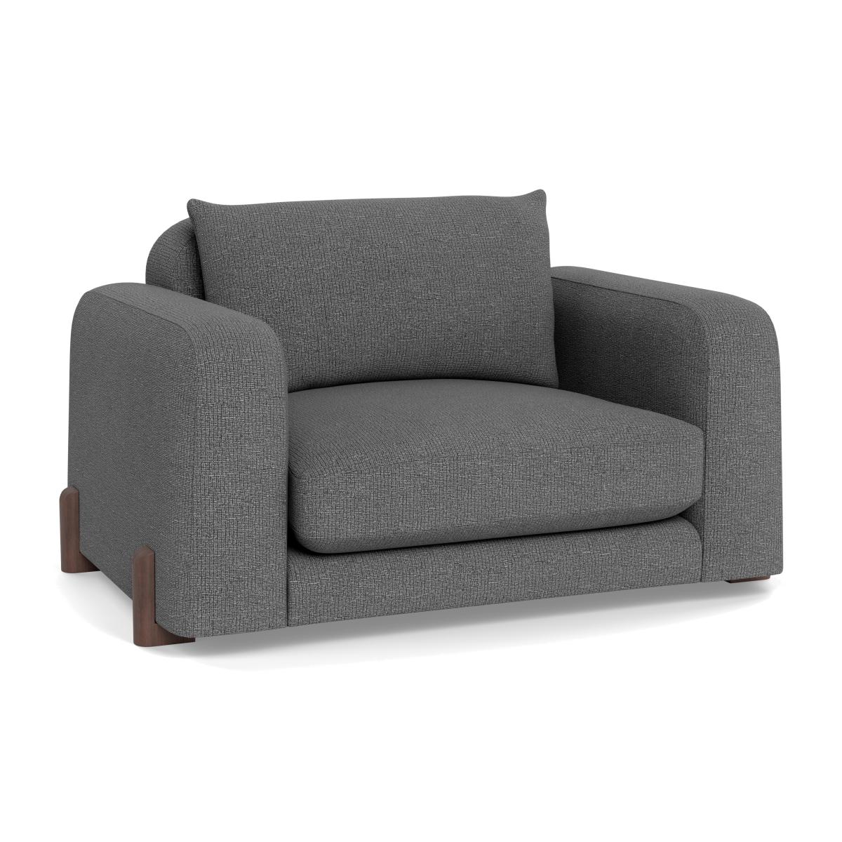 Heal's Nuvola Loveseat Tejo Recycled Noir Black Beech Feet – image 1