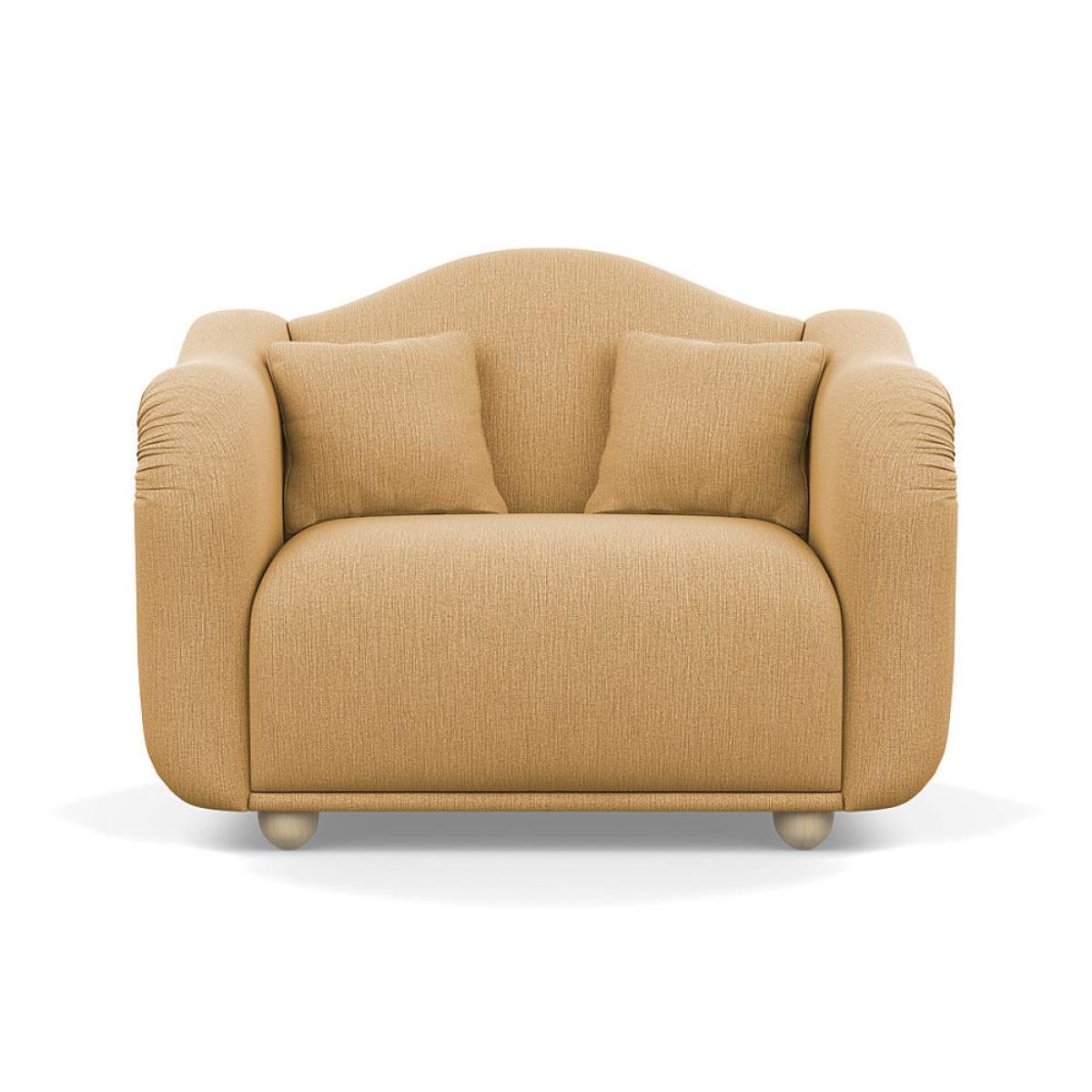 Heal's Tetbury Loveseat Smart Linen Mix Sand Natural Beech Feet – image 2