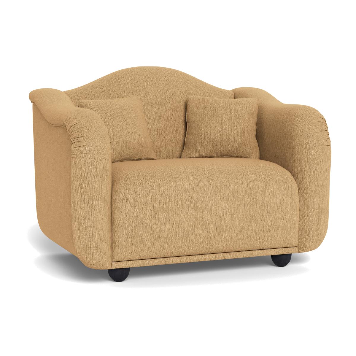 Heal's Tetbury Loveseat Smart Linen Mix Sand Natural Beech Feet – image 1