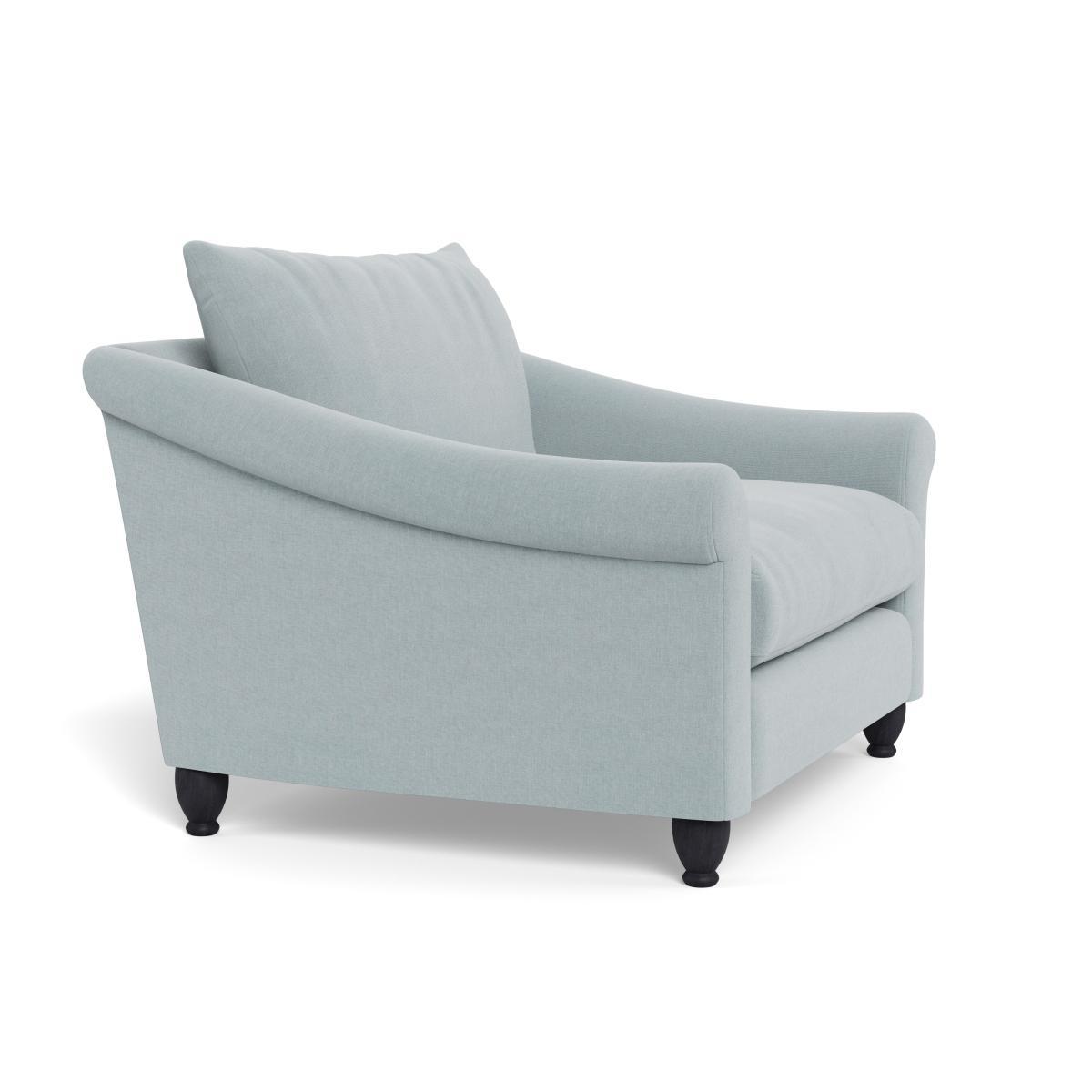 Heal's Devon Loveseat Brushed Cotton Mist Natural Ash Feet - Heal's UK Furniture – image 2