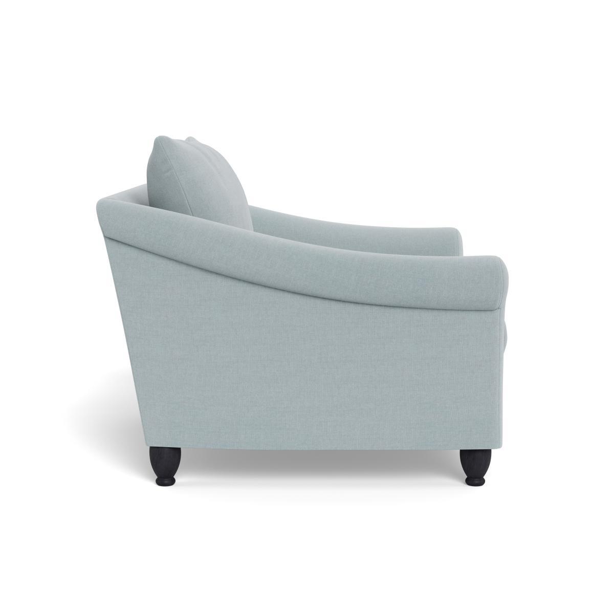 Heal's Devon Loveseat Brushed Cotton Mist Natural Ash Feet - Heal's UK Furniture – image 3