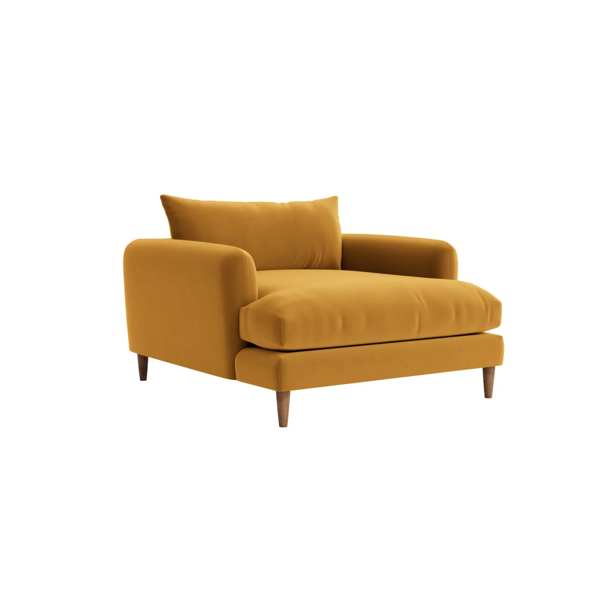 Squishmeister Love Seat Chaise (Butterscotch Clever Velvet) – image 2