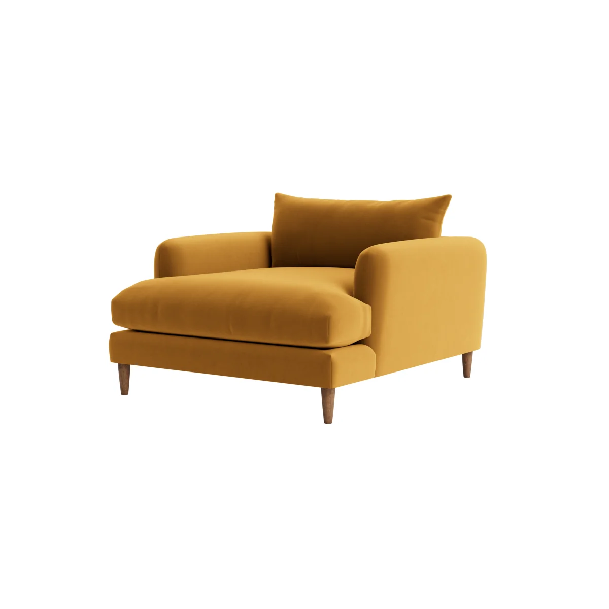Squishmeister Love Seat Chaise (Butterscotch Clever Velvet) – image 6