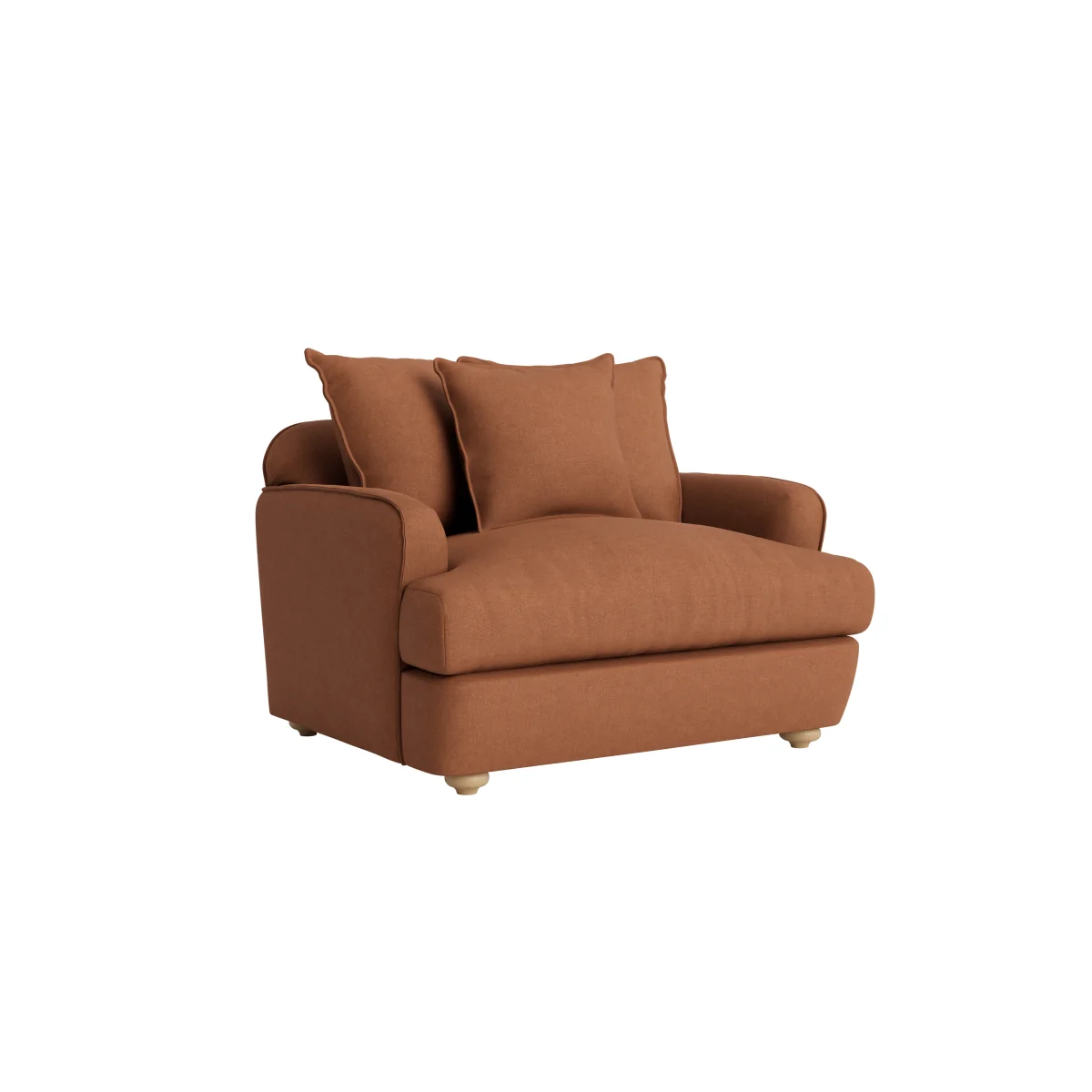 Smooch Love Seat (Cinnamon Bun Clever Linen) – image 2