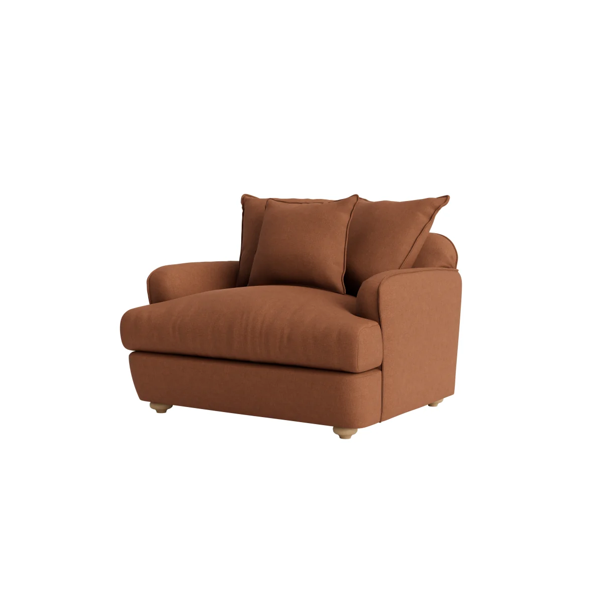 Smooch Love Seat (Cinnamon Bun Clever Linen) – image 6