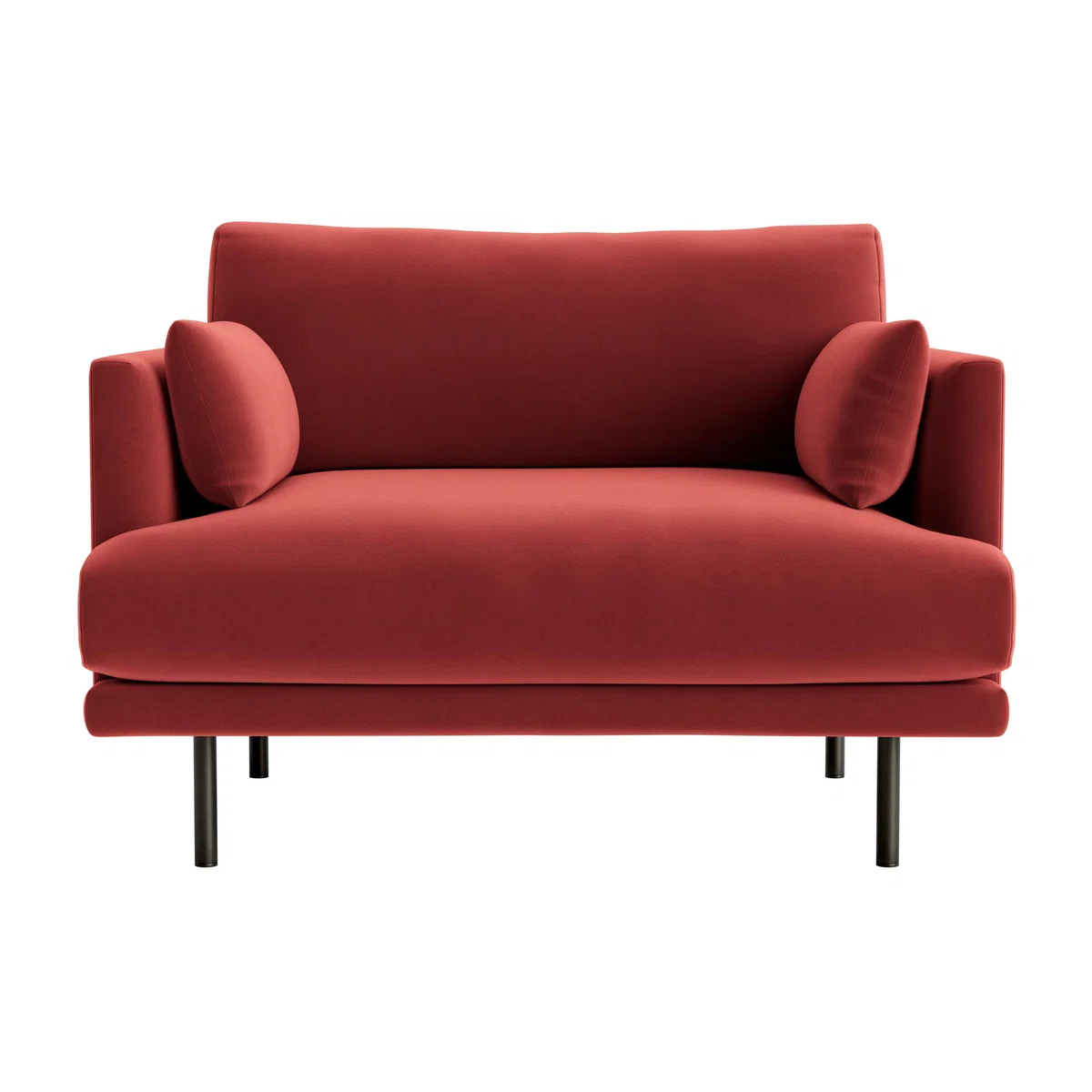 Jeffers Love Seat in Rocking Horse Clever Velvet – image 1