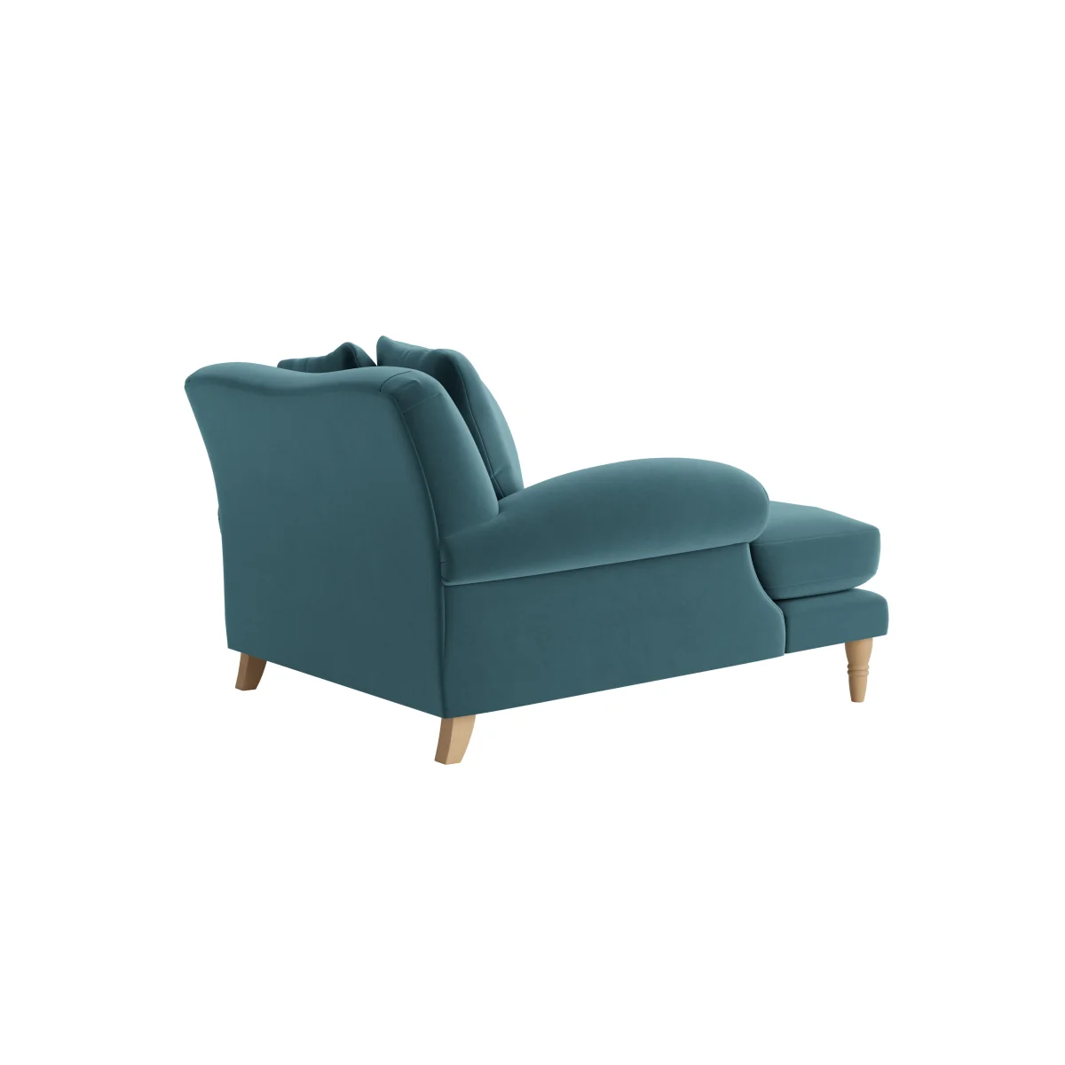 Crumpet Love Seat Chaise (Sopping Seagrass Clever Velvet) – image 3