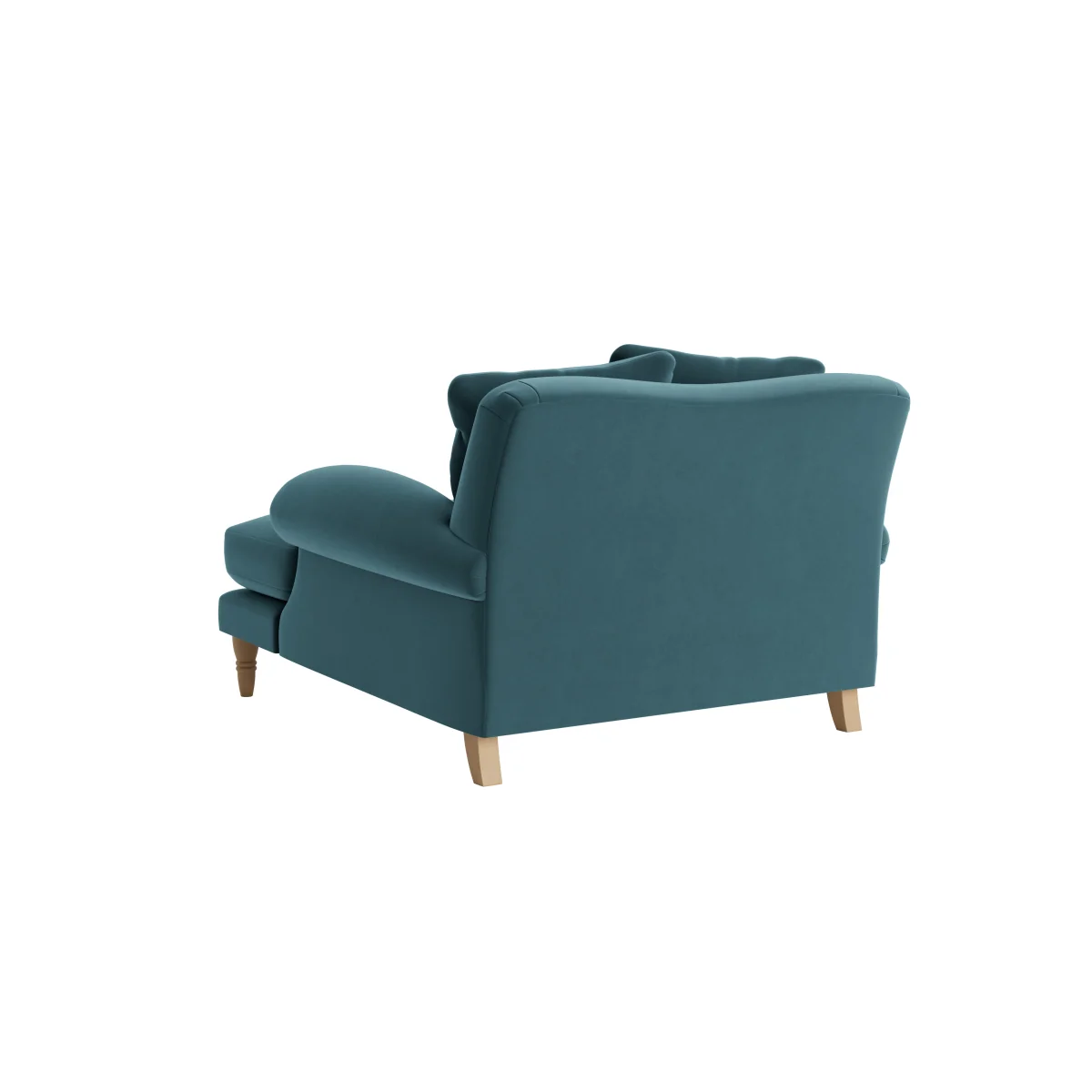 Crumpet Love Seat Chaise (Sopping Seagrass Clever Velvet) – image 5
