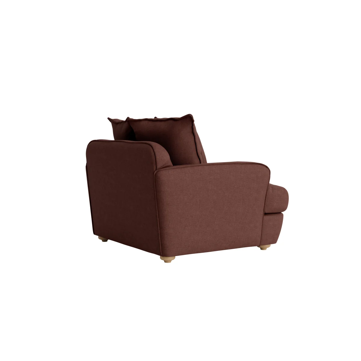 Smooch Love Seat (Mulberry Wine Clever Linen) – image 3