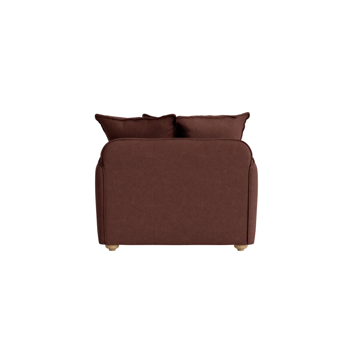 Smooch Love Seat (Mulberry Wine Clever Linen) – image 4