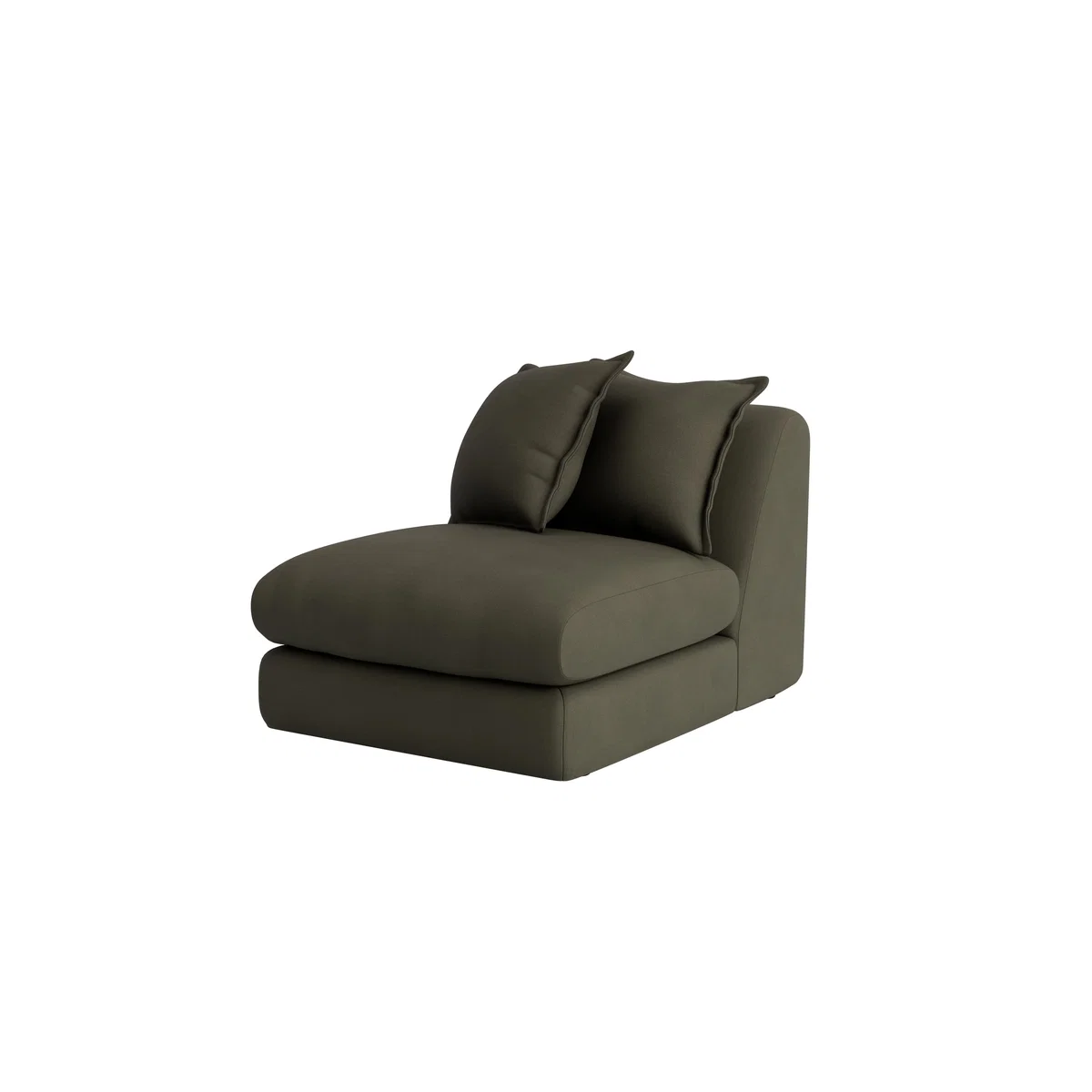 Wodge Armless Love Seat (Woody Walk Clever Cotton) – image 6