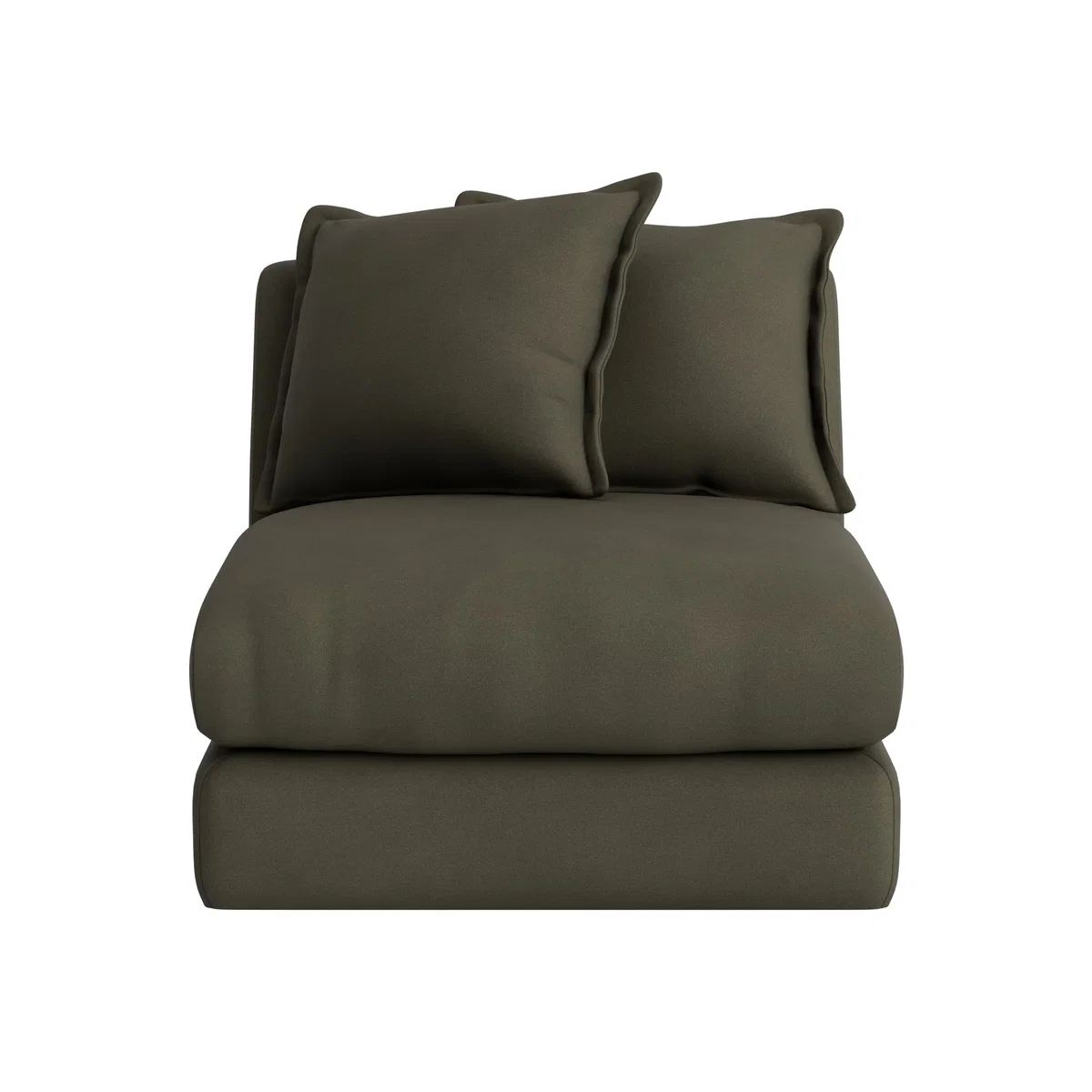 Wodge Armless Love Seat (Woody Walk Clever Cotton) – image 1