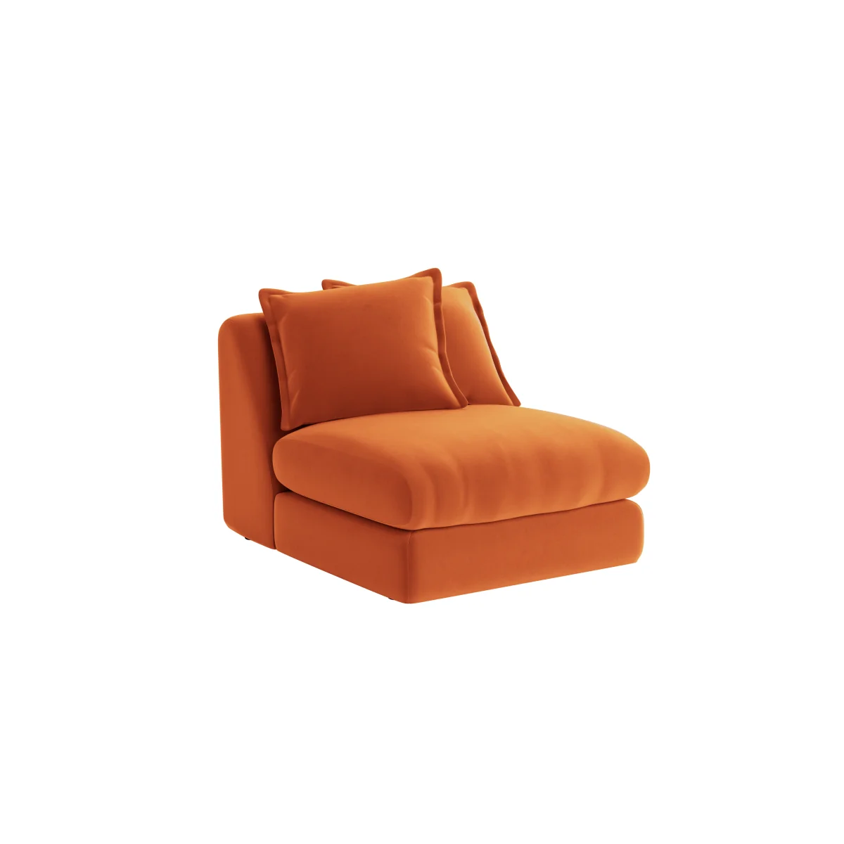 Wodge Armless Love Seat (Bobbing Buoy Clever Velvet) – image 2