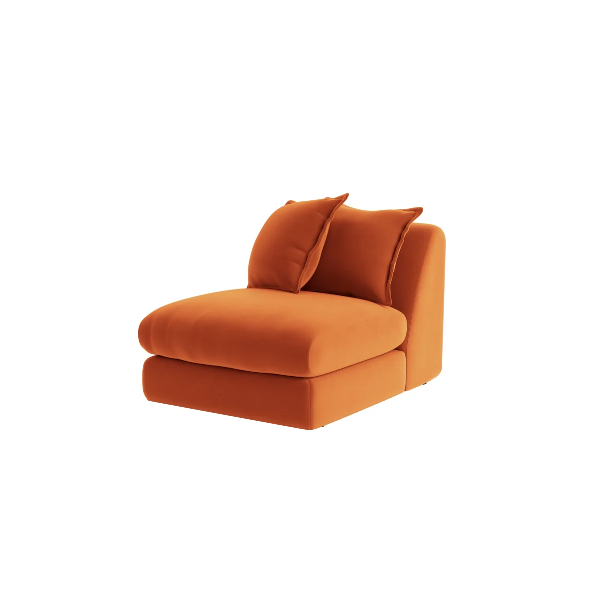 Wodge Armless Love Seat (Bobbing Buoy Clever Velvet) – image 6