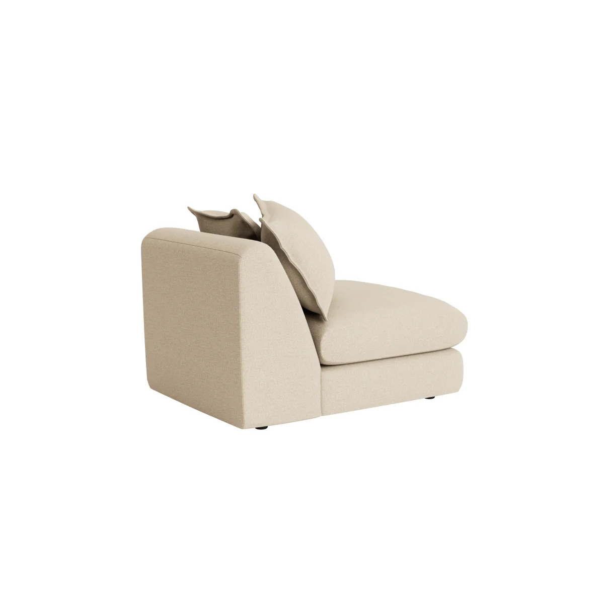 Wodge Armless Love Seat (Sandy Shoe Clever Slubby Linen) – image 3