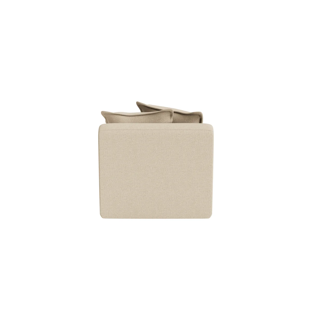 Wodge Armless Love Seat (Sandy Shoe Clever Slubby Linen) – image 4