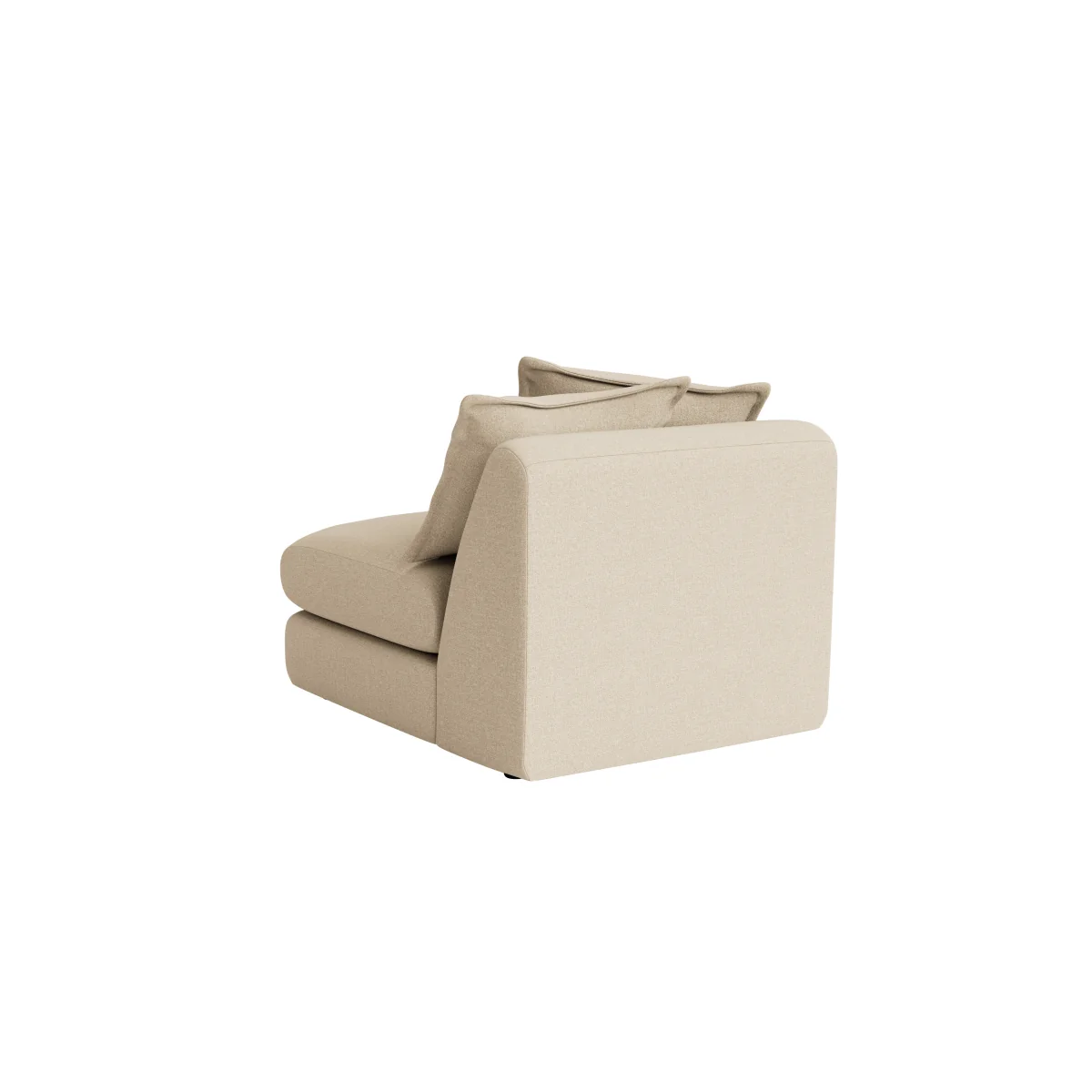 Wodge Armless Love Seat (Sandy Shoe Clever Slubby Linen) – image 5