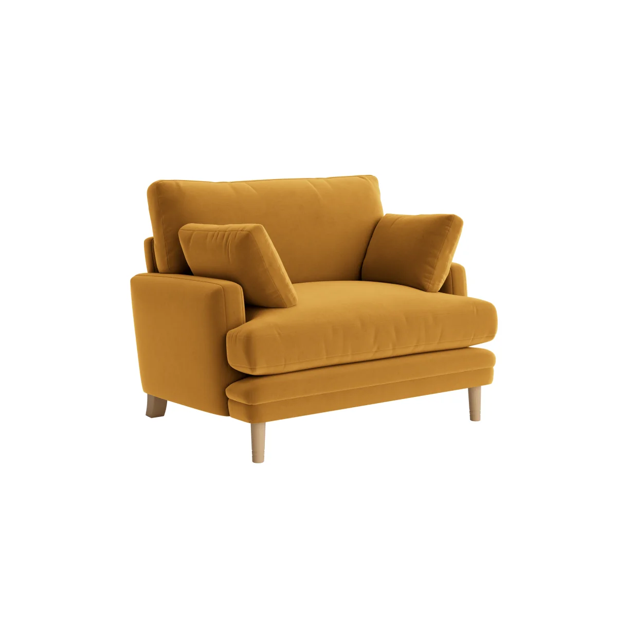 Squisharoo Love Seat (Butterscotch Clever Velvet) – image 2