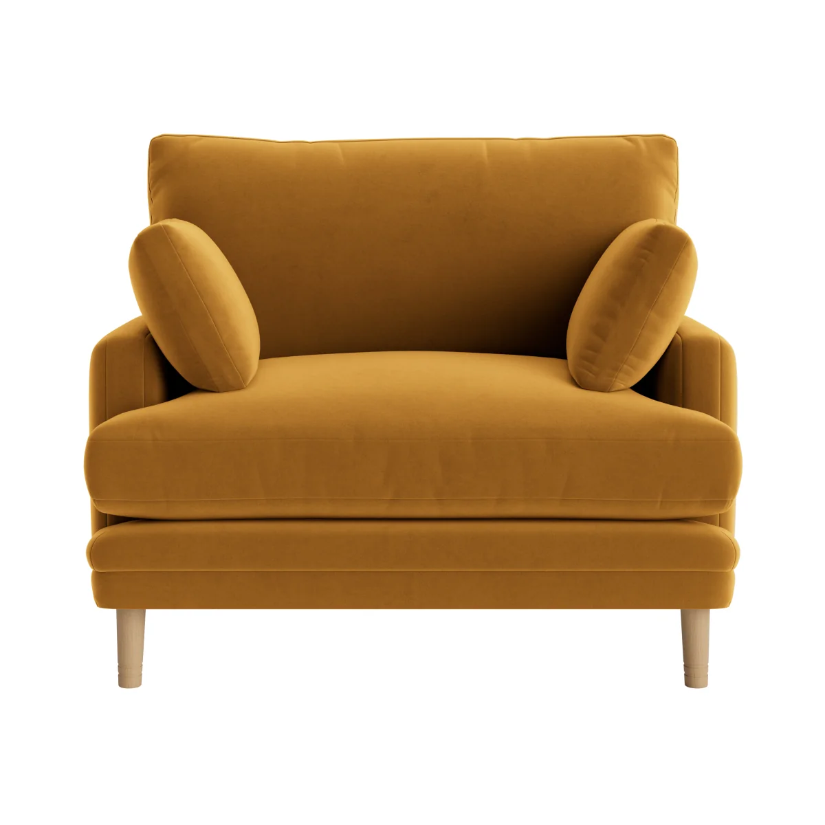 Squisharoo Love Seat (Butterscotch Clever Velvet) – image 1