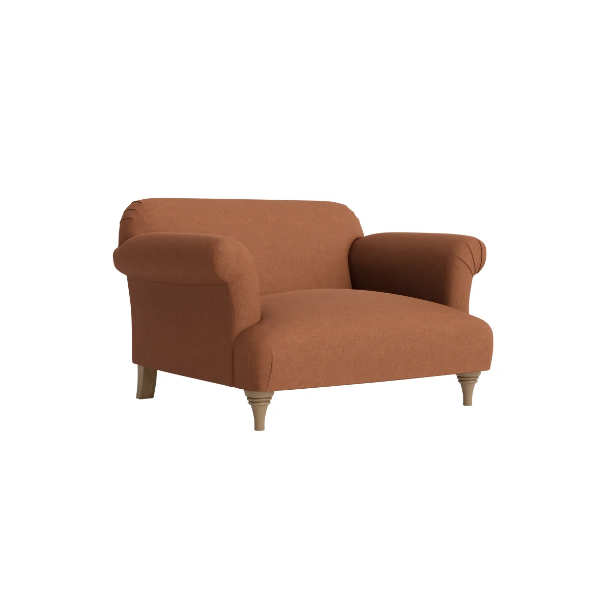 Soufflé Love seat (Cinnamon Bun Clever Linen) – image 2