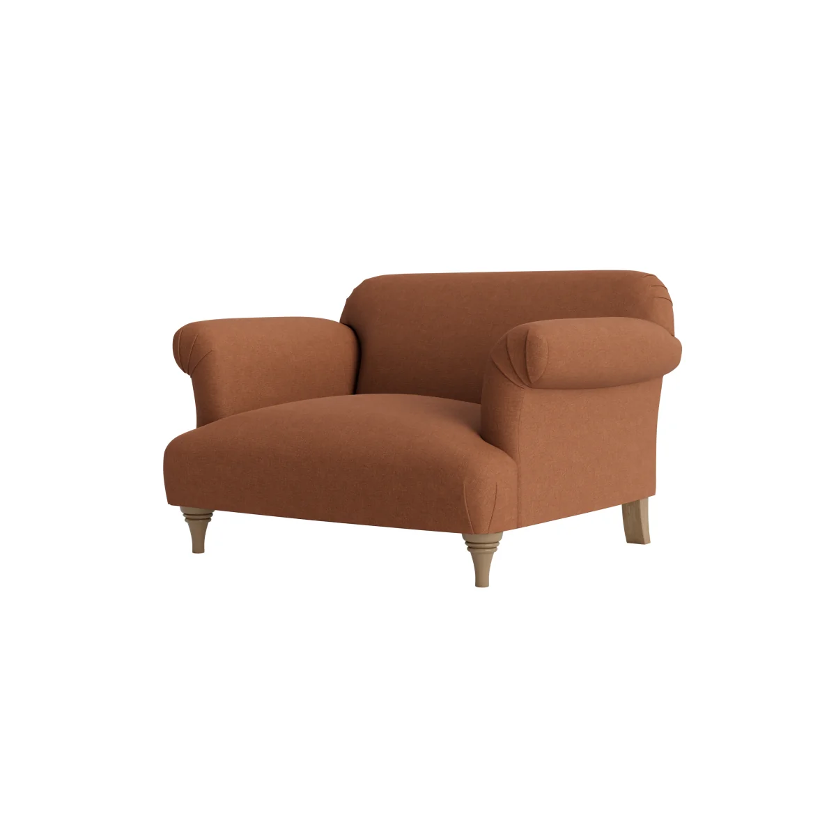 Soufflé Love seat (Cinnamon Bun Clever Linen) – image 6
