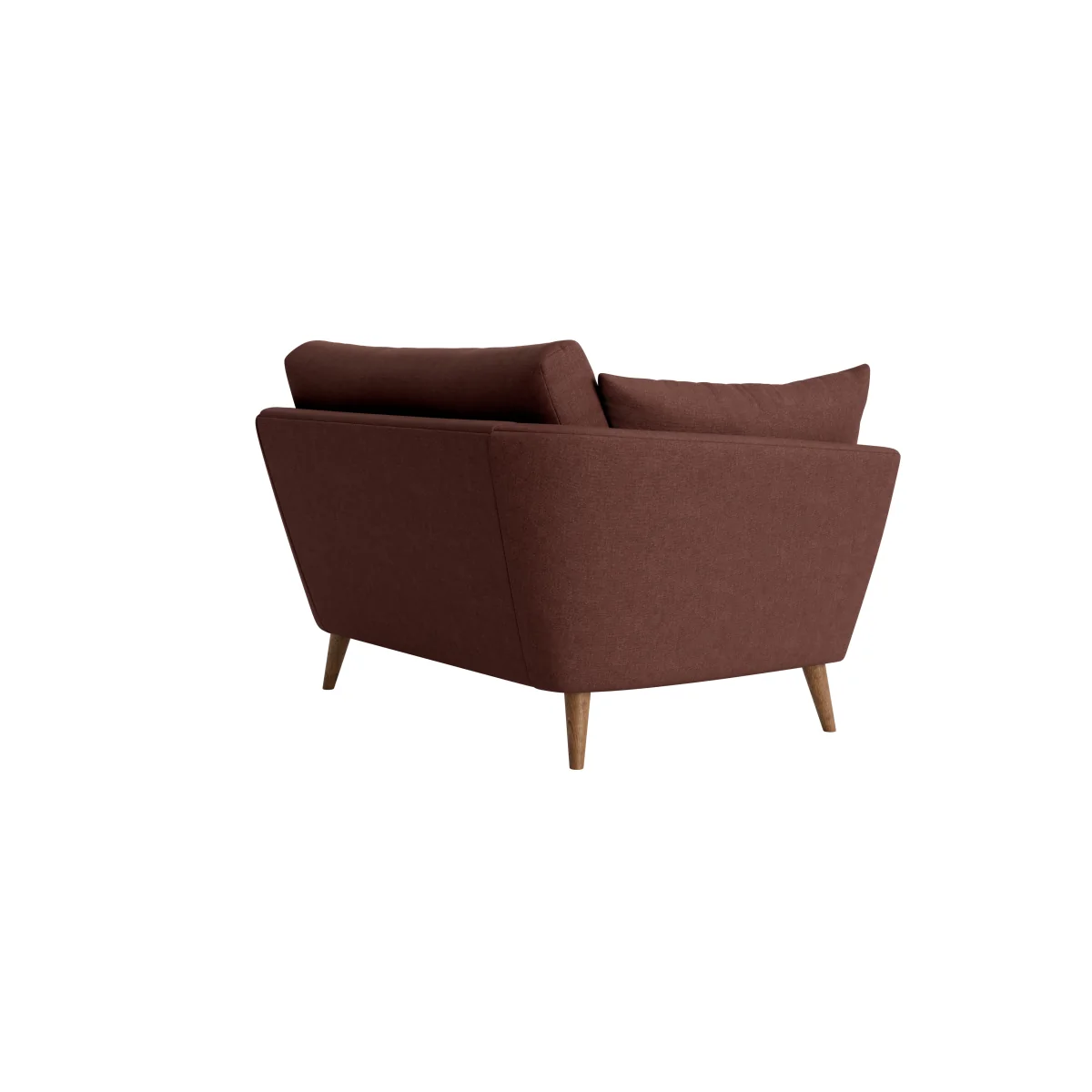 Groover Love Seat (Mulberry Wine Clever Linen) – image 3