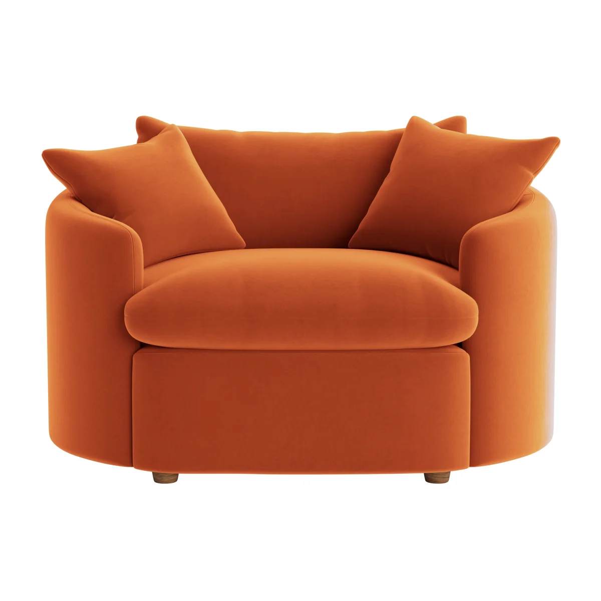Curvella Love Seat (Bobbing Buoy Clever Velvet) – image 1