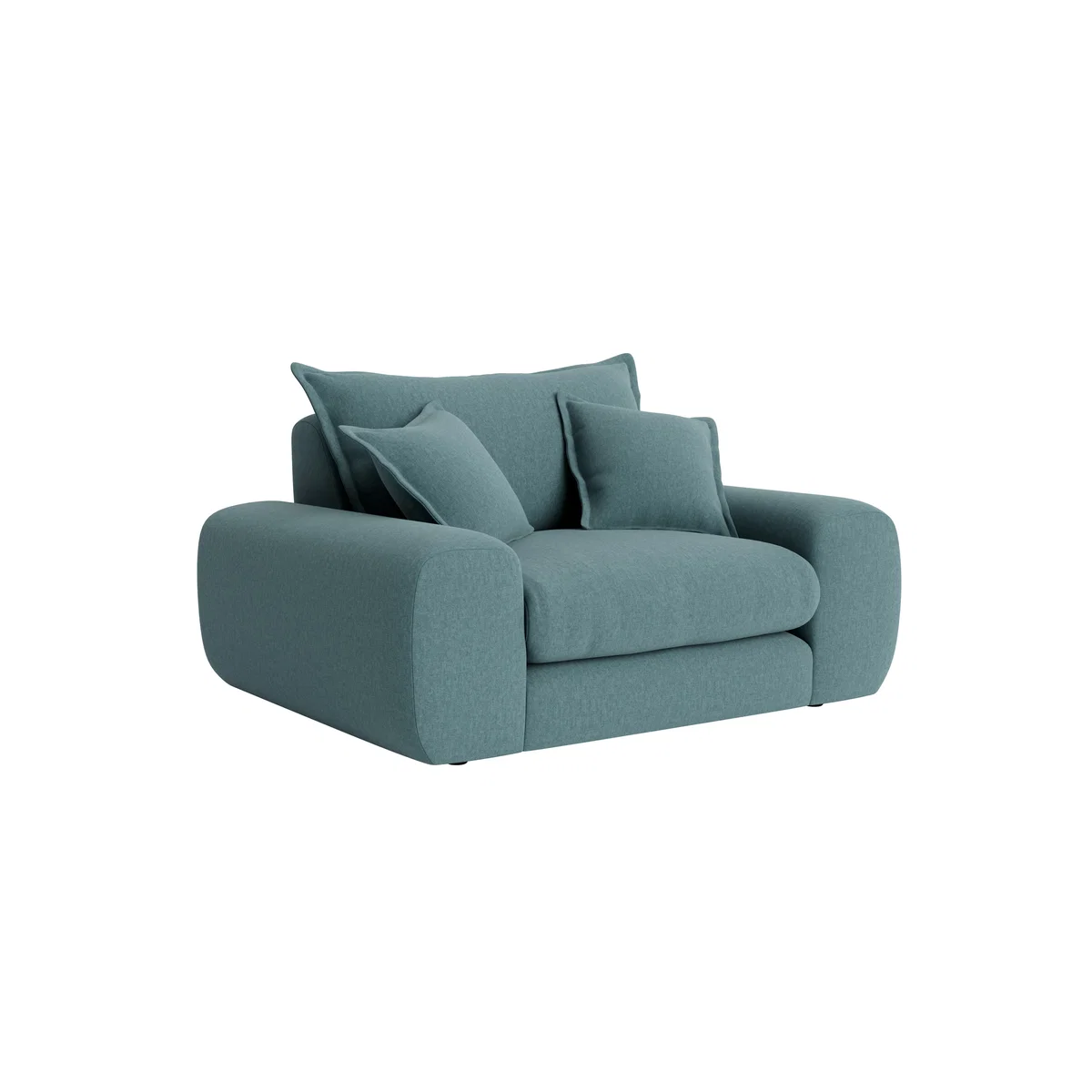Wodge Love Seat (Lighthouse Clever Linen) – image 2