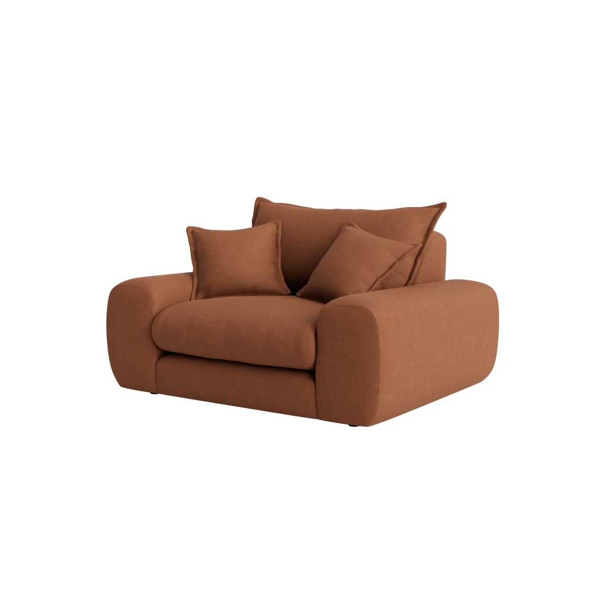 Wodge Love Seat (Cinnamon Bun Clever Linen) – image 6