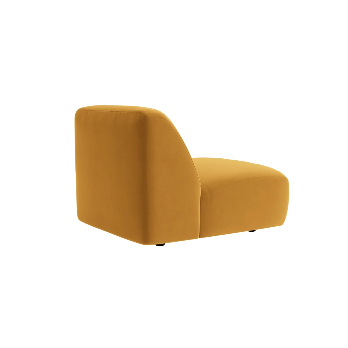 Squishblocks Armless Love Seat (Butterscotch Clever Velvet) – image 3