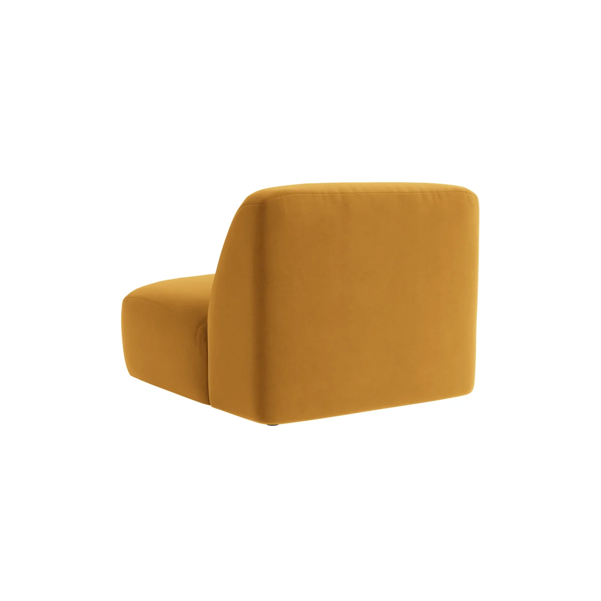 Squishblocks Armless Love Seat (Butterscotch Clever Velvet) – image 5
