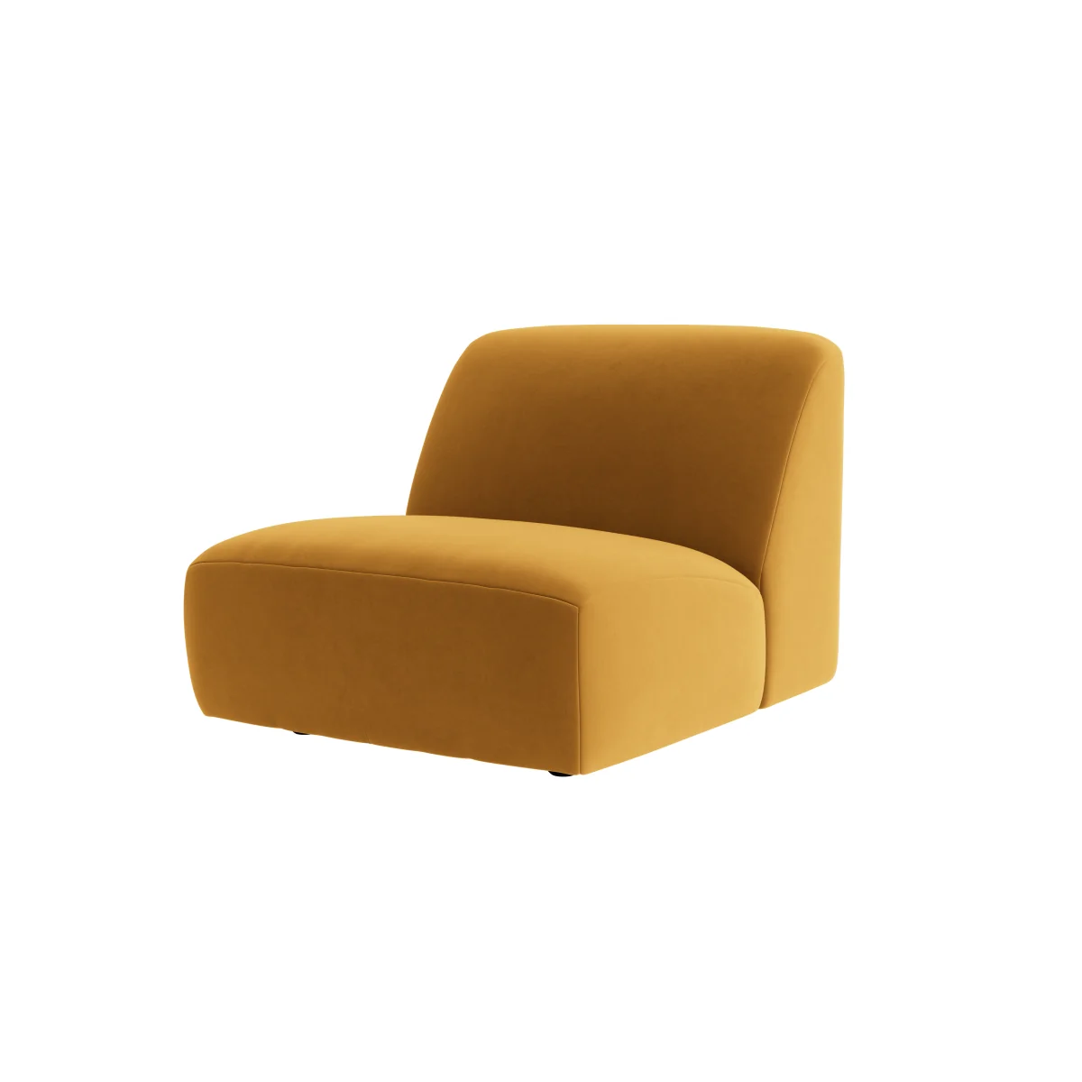 Squishblocks Armless Love Seat (Butterscotch Clever Velvet) – image 6
