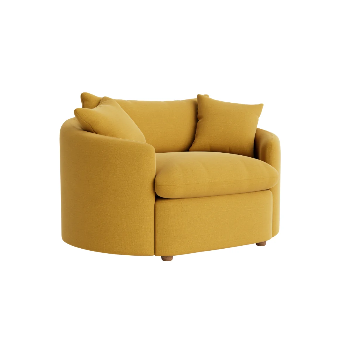 Curvella Love Seat (Butter Drip Clever Linen) – image 2