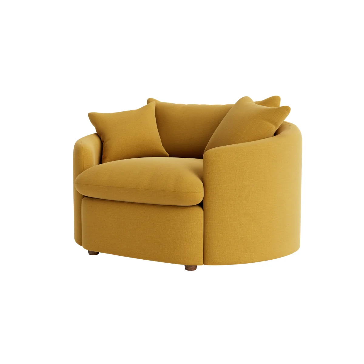 Curvella Love Seat (Butter Drip Clever Linen) – image 6
