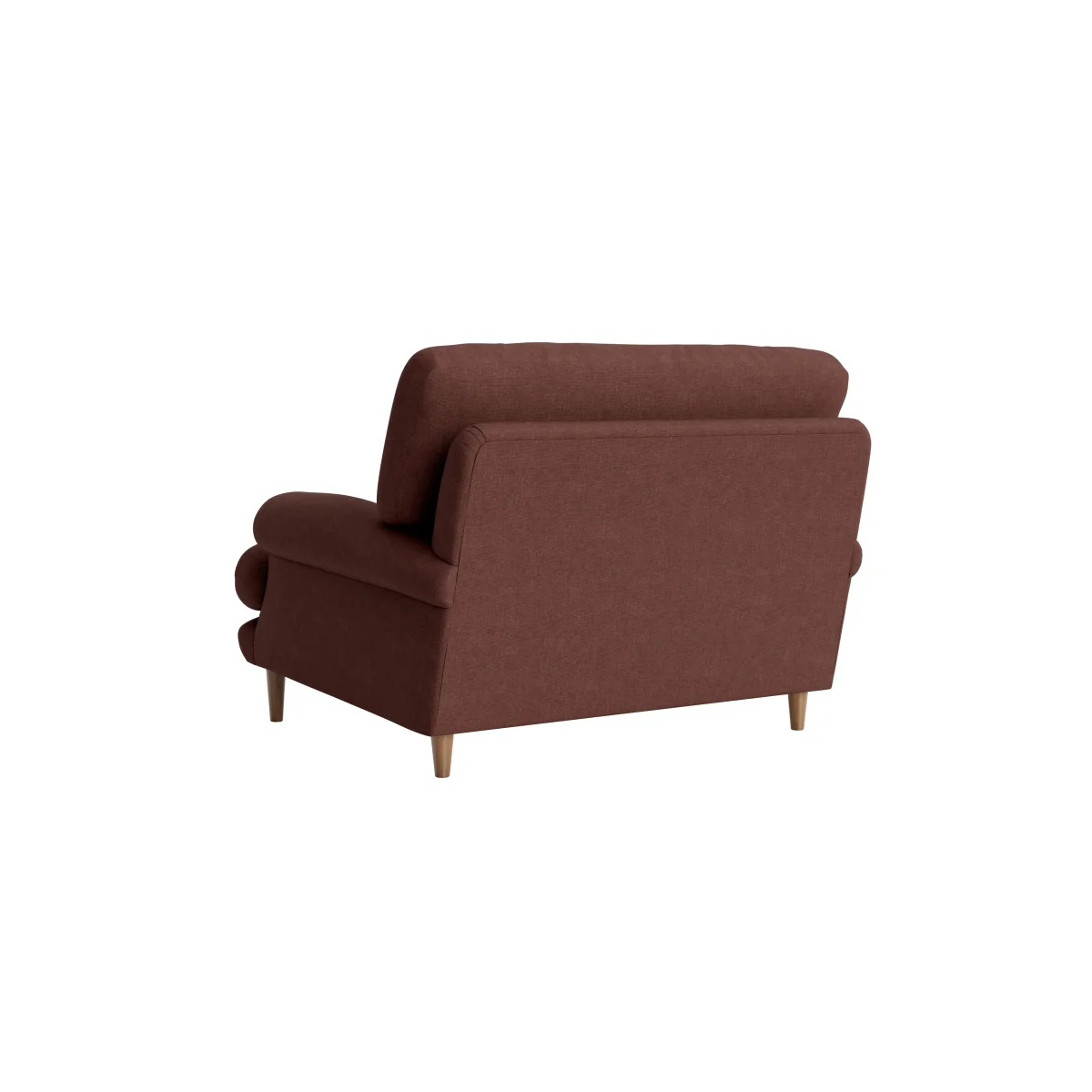 Dawdler Love seat (Mulberry Wine Clever Linen) – image 5