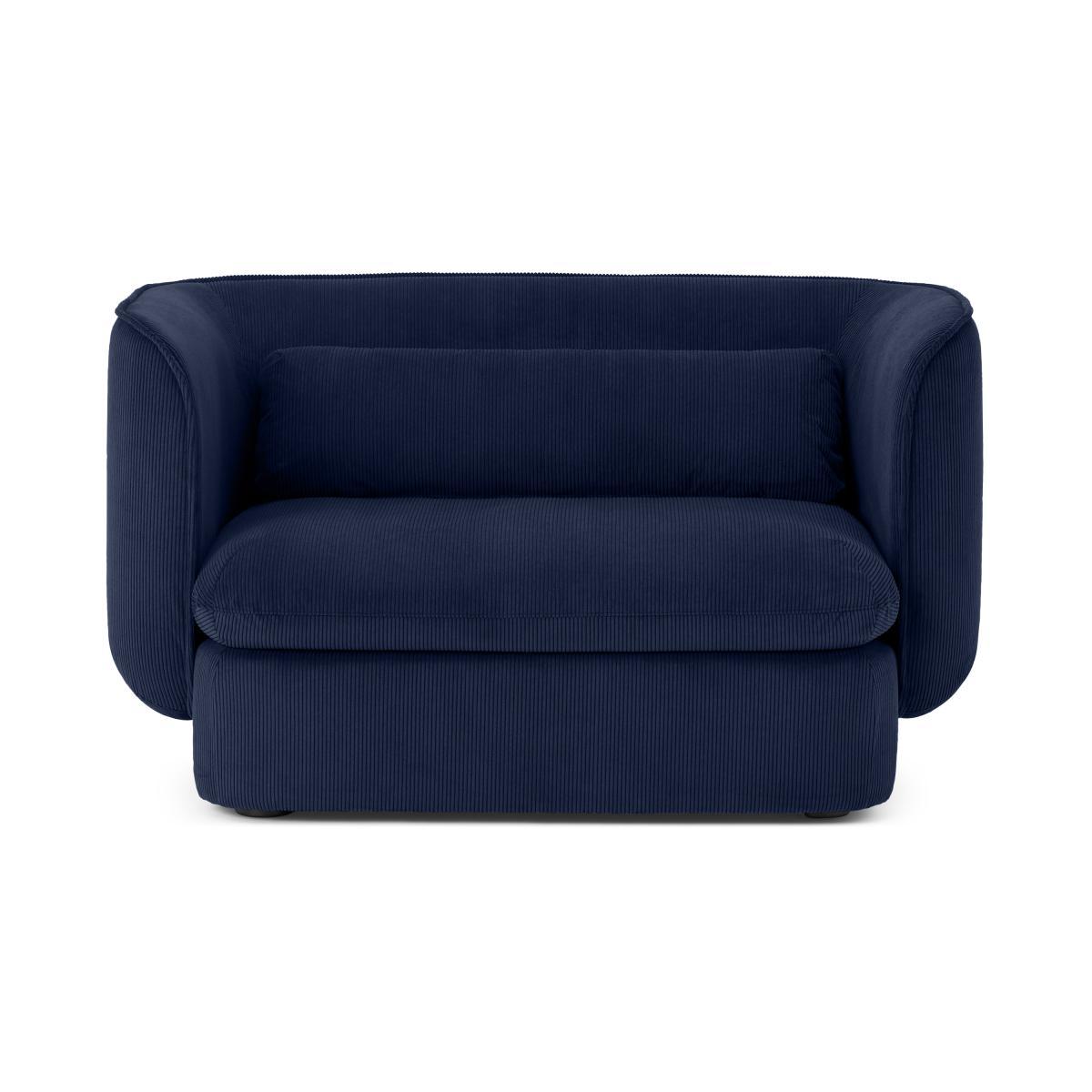 Maliri Loveseat, Navy Corduroy Velvet – image 2