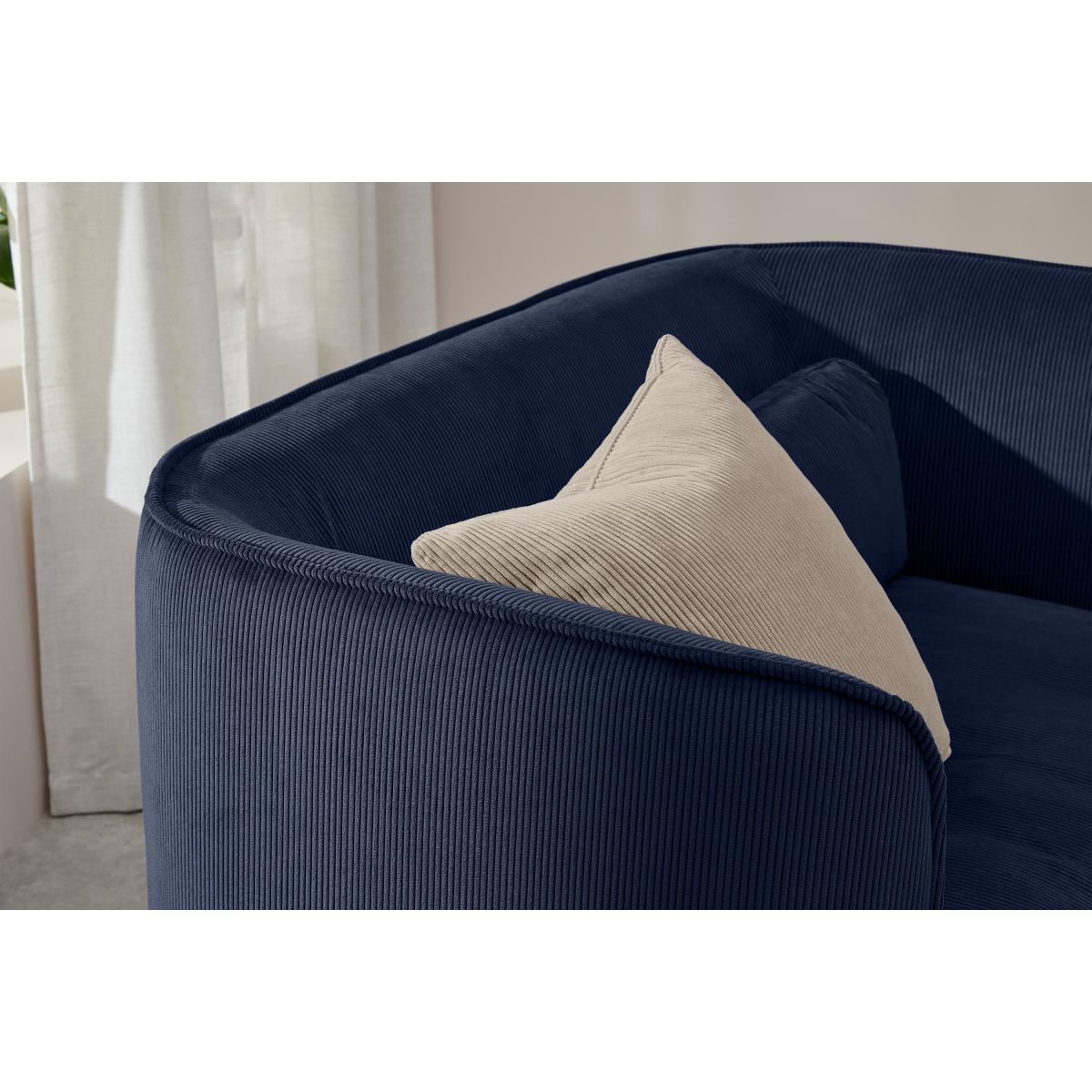Maliri Loveseat, Navy Corduroy Velvet – image 5